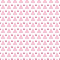 lindos patrones dibujados a mano sin costuras. elegantes patrones vectoriales modernos con triángulos de rosa brillante y rosa claro. divertido estampado rosa repetitivo para niños vector