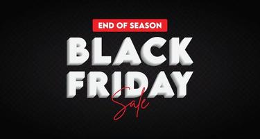 Black Friday Sale. Banner, poster, on dark background. vector