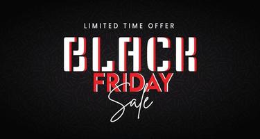 Black Friday Sale. Banner, poster, on dark background. vector