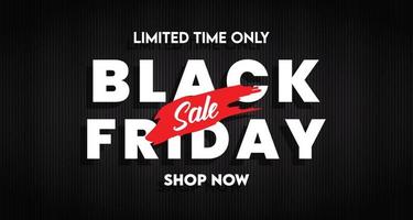 Black Friday Sale. Banner, poster, on dark background. vector