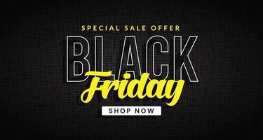 Black Friday Sale. Banner, poster, on dark background. vector