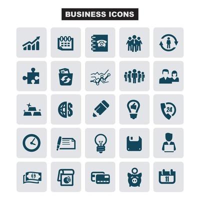 Business and finance icon set -  icon collection, vector