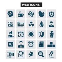 conjunto de iconos de vector web e internet