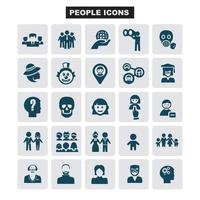 conjunto simple de iconos de línea vectorial relacionados con personas de negocios. contiene íconos como reunión uno a uno vector