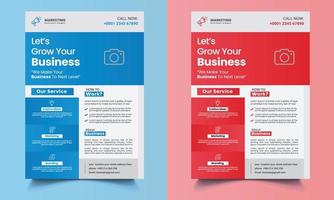 Creative corporate business flyer template vector