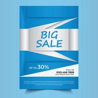 big sale flyer design template vector