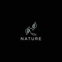 Nature creative symbol organic concept. vector