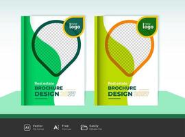 modern brochure cover design vector