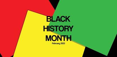 Black history month background brush flag vector