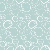 Abstract background like bubbles under water. White outline on a blue background. Underwater pattern. Printing on textiles and paper. Packaging, children's bed linen. vector