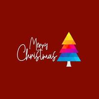 Merry Christmas. Merry Christmas vector illustration. Merry Christmas text design and colorful tree conceptual. Merry Christmas for banner, templates, invitations, backgrounds, and websites