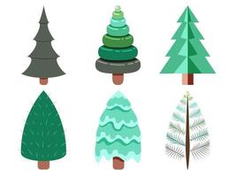 Christmas Tree Set vector