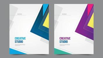 Cover template flyer design vector background