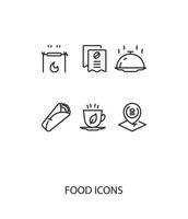 comida icono diseño vector ilustración resumen