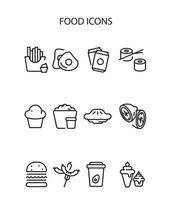 comida icono diseño vector ilustración resumen