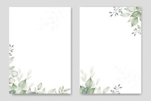 Beautiful Floral Roses Flowers Wedding Invitation Card template vector