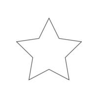 Star icon on white background vector