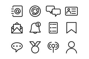 Set of basic web and applications icon design. Sign for design interfaces vector