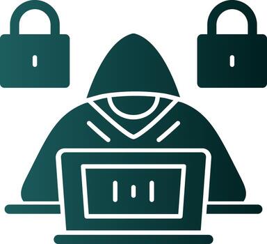 diseño de icono de vector de hacker