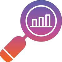 Search Statistics Vector Icon Design