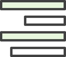 Align Left Vector Icon Design