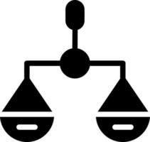 Balance Scale Vector Icon Design