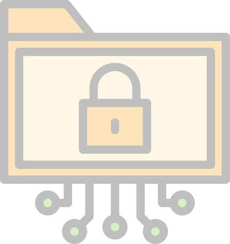 Data Encryption Vector Icon Design