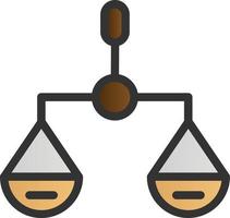 Balance Scale Vector Icon Design