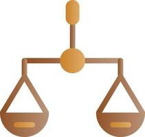 Balance Scale Vector Icon Design