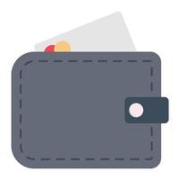 wallet vector illustration on a background.Premium quality symbols.vector icons for concept and graphic design.