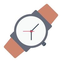 ilustración de vector de reloj de pulsera en un fondo. símbolos de calidad premium. iconos vectoriales para concepto y diseño gráfico.