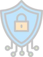 diseño de icono de vector de seguridad cibernética