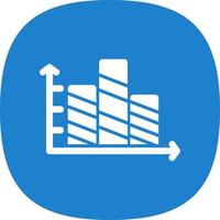 Striped Bars Vector Icon Design