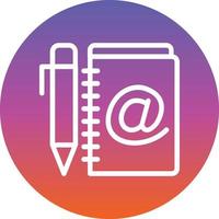 Address Book Vector Icon Design