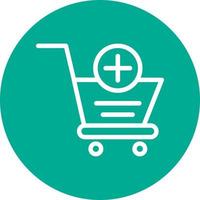 Cart Plus Vector Icon Design