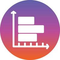 Horizontal Bars showing Progress Vector Icon Design
