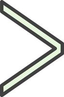 Angle Right Vector Icon Design