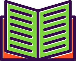 Book Open Vector Icon Design