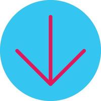 Arrow Circle Down Vector Icon Design