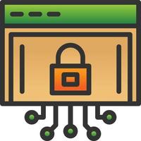 Internet Security Vector Icon Design