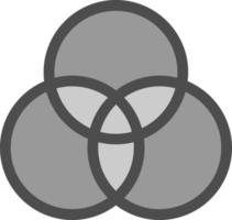 Venn Diagram Vector Icon Design
