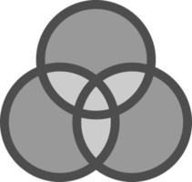 Venn Diagram Vector Icon Design