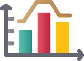 Stacked Graph Vector Icon Design