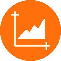 Chart Area Vector Icon Design