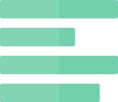 Align Right Vector Icon Design