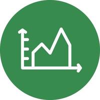 Filled Graph Vector Icon Design