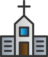 diseño de icono de vector de iglesia