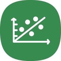 Scatter Plot Vector Icon Design