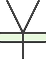Yen Sign Vector Icon Design