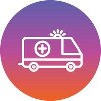 Ambulance Vector Icon Design